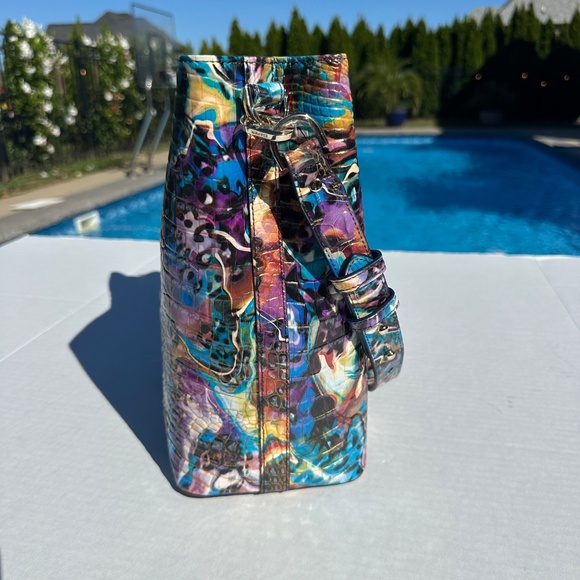 NWT Brahmin Celina Euphoria Melbourne Leather Shoulder Bucket Bag - Picture 3 of 15